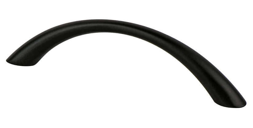Tapered Arch 96mm CC Matte Black Pull